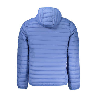Blu Polyester Men Jacket