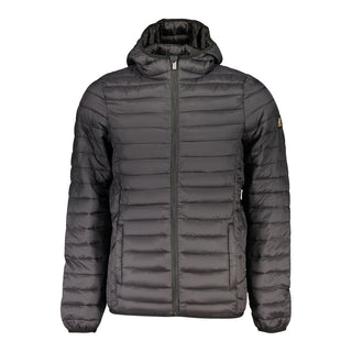 Black Polyester Men's Jacket