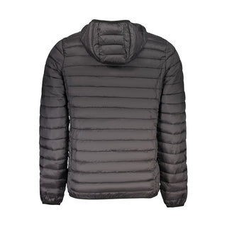 Black Polyester Men's Jacket