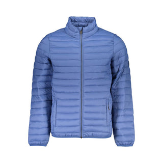 Blu Polyester Men's Jacket
