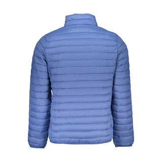 Blu Polyester Men's Jacket