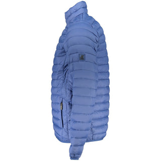 Blu Polyester Men's Jacket