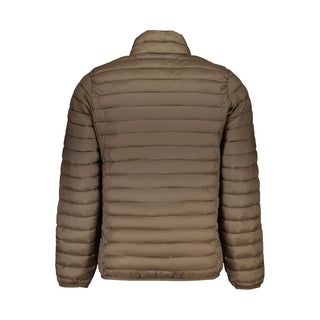 Brown Polyester Men's Jacket