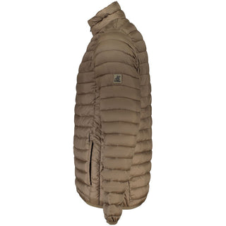 Brown Polyester Men's Jacket