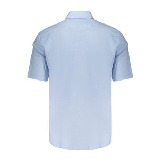Azzurro Baumwollhemd für Herren