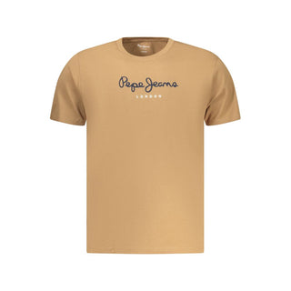 Marrone Cotton Men T-Shirt