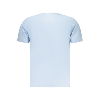 Camiseta para hombre de algodón azul celeste