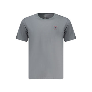Camiseta de algodón gris para hombre