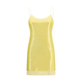 Vestido de cóctel bicolor de acetato