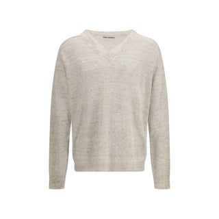 Beiges Leinen-Sweatshirt