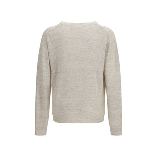 Beiges Leinen-Sweatshirt