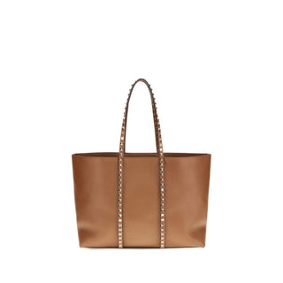 Schultertasche aus braunem Kalbsleder vom Bos Taurus
