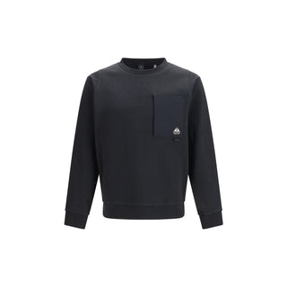 Schwarzes Baumwoll-Sweatshirt