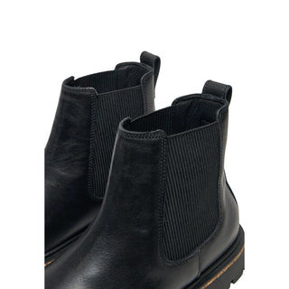 Black Leather Ankle Boots
