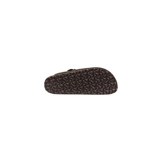Zapatillas de cuero de ante marrón