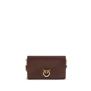 Schultertasche aus violettem Kalbsleder (Bos Taurus)