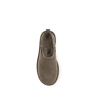 Braune Leder Stiefeletten