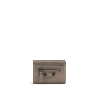 Beiges Lammleder Ovis Aries Aries Brieftasche