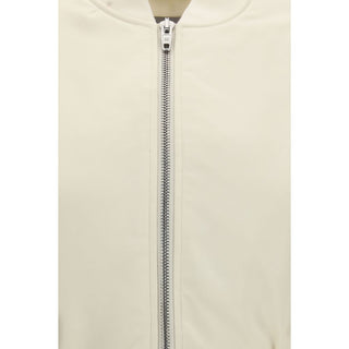 Beige Polyester Bomber
