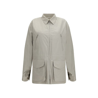 Gray Cotton Shell Jacket