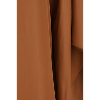 Braunes langes Viskosekleid