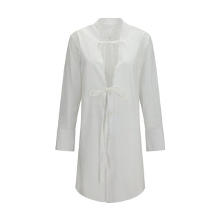 Vestido casual blanco de algodón
