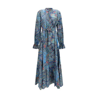 Blaues Freizeitkleid aus Baumwolle