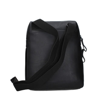 Bolso cruzado de cuero negro