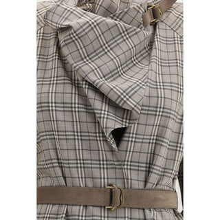 Gray Wool Casual Dress