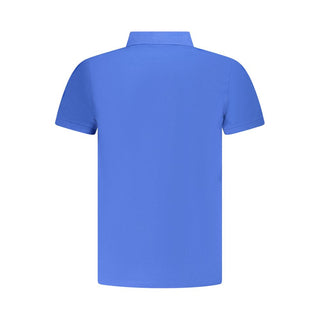 Blue Cotton Men's Polo