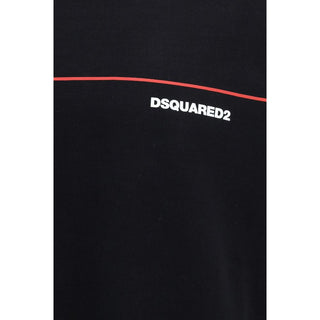 Schwarzes Baumwoll-Sweatshirt