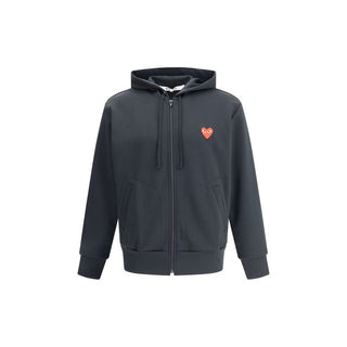Sudadera negra de poliéster