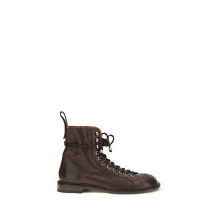 Braune Wadenleder-Schnürstiefel (Bos Taurus)