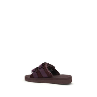 Lila Polyester-Sandalen zum Hineinschlüpfen