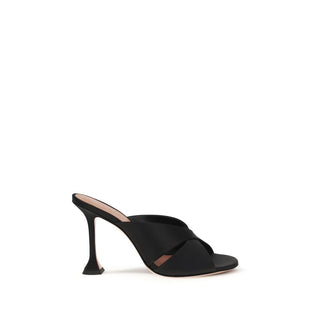 Sandalias de seda negras
