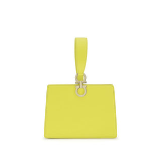 Bolso de mano bicolor de piel de becerro Bos Taurus