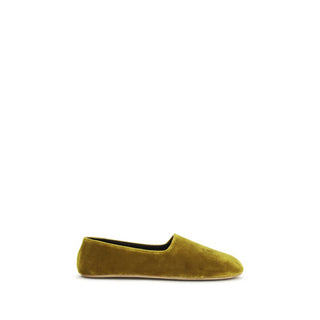Bicolor Cotton Slip-On Loafers