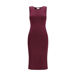 Purple Silk Long Dress