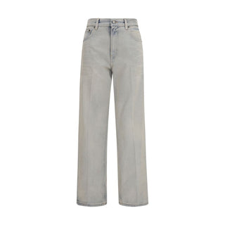 Blaue Relaxed Fit Jeans aus Baumwolle