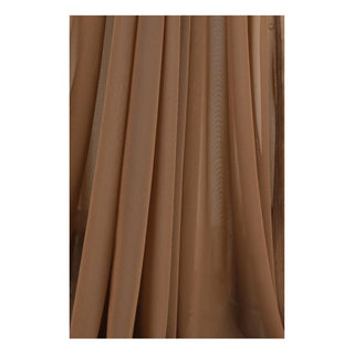 Brown Polyamide Casual Dress