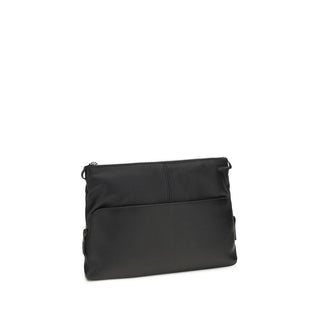 Bolso de mano Bos Taurus de cuero de becerro negro