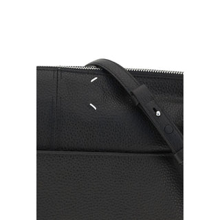 Bolso de mano Bos Taurus de cuero de becerro negro