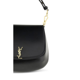 Handtasche aus schwarzem Kalbsleder (Bos Taurus)