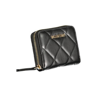 Black Polyurethane Women's Wallet