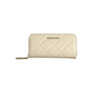 Beige Polyurethane Women's Wallet