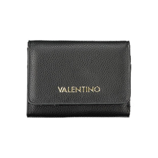 Black Polyurethane Women's Wallet