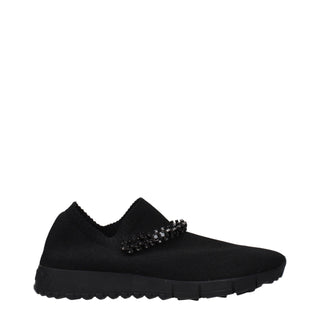 Schwarze Slip-On Loafer aus Stoff