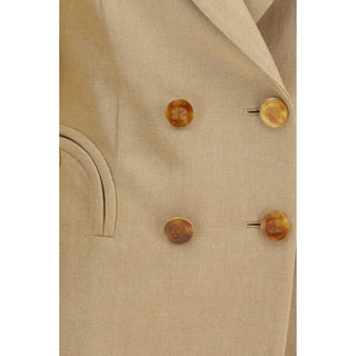 Beige Linen Blazer