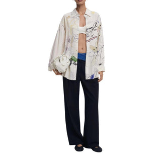 Beige Viscose Blouse