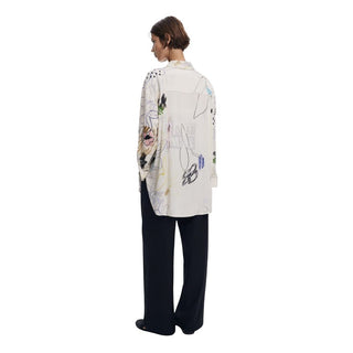 Beige Viscose Blouse